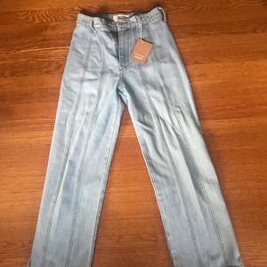 Nwt Reformation Straight Leg Jeans